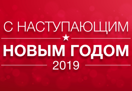 С наступающим Новым 2019 Годом!